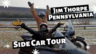 Pocono Mountains Pennsylvania Jim Thorpe Sidecar Tour in Freezing Cold