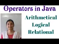 Operators in Java - Arithematical Relational Logical