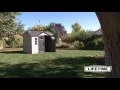 Lifetime 60222 10x8 Plastic Grey Storage Shed