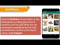 How to create GridView using List Adapter in Android studio
