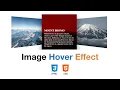 Create Advance Image Hover Effect using only Code Scratch Animate Coding Tutorial