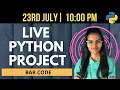 LIVE Python project coding Python live stream fun with data science projects for beginners