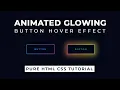 Animated Glowing Gradient Button Hover Effect Using Only CSS CSS Tutorial Enhance Coding