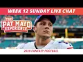 2020 Fantasy Football Week 12 Rankings Update Live DraftKings Picks Injuries Viewer Chat