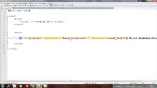 39 JAVASCRIPT TUTORIAL - onmouseover change image