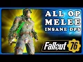 Fallout 76 Melee Weapons Ghoul Build Feral Non Feral Auto Axe End Game
