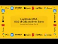 Leetcode 3658 GCD of Odd and Even Sums 15-07-2026