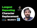Leetcode 424 Longest Repeating Character Replacement Sliding Window Two Pointers Python DSA
