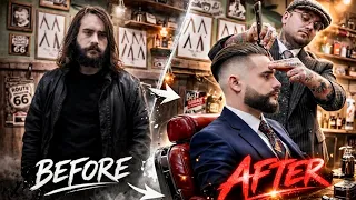 💈 ASMR BARBER - How a barber can change your day - 3 Years No Haircut Transformation