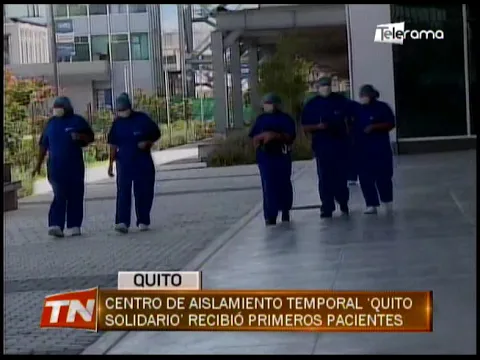 Centro de aislamiento temporal Quito Solidario recibió primeros pacientes