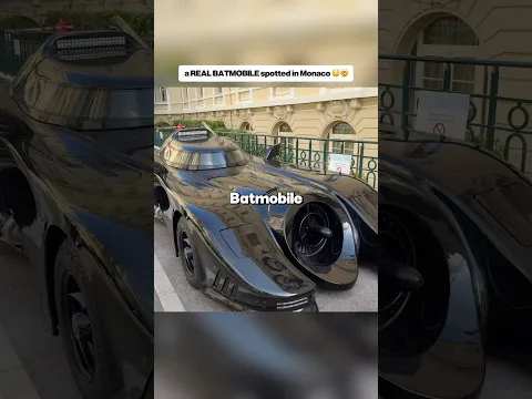 A REAL BATMOBILE spotted in Monaco 😱🤯