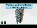 Vertical Binary Counter Tutorial - Minecraft