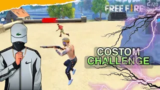 challenge 1vs1 custom room garena free fire