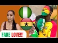 Lagu Ghanezen waren de luidste bespotters van Nigerianen tijdens de WK-kwalificatiewedstrijden. We zul...