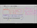 Geometric Sequences Using Formulas to find the nth term