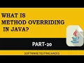 What is Method Overriding in Java Part 20 Java Tutorials