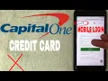 How To Register Log In Find Password Account Capital One Credit Card Mobile Website