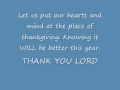 Download Lagu Thank you Lord For one more year - Grace Thrillers