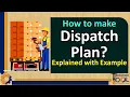 How to make Dispatch Plan Goods Delivery Plan PPC Stores Explained with example