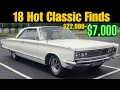 18 Classic Cars Up for Sale cheaply by Owners HOTTIES Under Budget