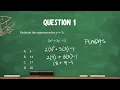 GED Math Evaluating Algebraic Expressions