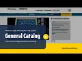 How to Use the UCSD General Catalog