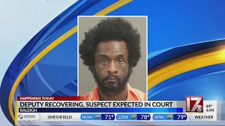 Suspect charged with shooting Wake County deputy expected in court Thursday