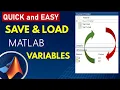 Save and Load Variables in MATLAB How to Save Variables from MATLAB Workspace