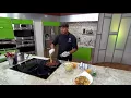 Pasta con churrasco tocineta y chorizo Chef Edgardo Noel