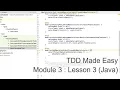 Module 3 Lesson 3 Using testing for purpose to safely refactor Java
