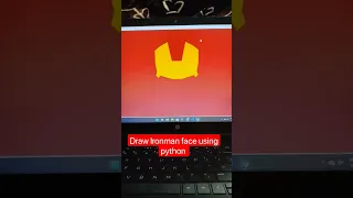 draw Ironman face using python python programming