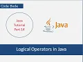 Logical Operators In Java Java Tutorials Coding For Beginners Code Bode