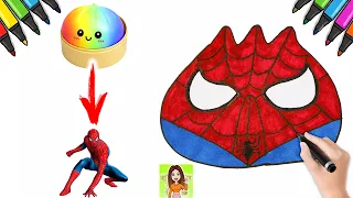 How to draw Dumpling Squishy Spider-Man