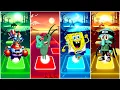 Download Lagu TILES HOP | MR KRABS VS PLANKTON VS SPONGEBOB VS SQUIDWARD - Tiles Hop EDM Rush