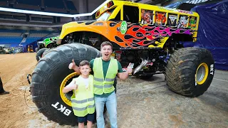 Hudson Worked on a Monster Jam Truck