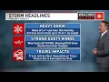 Blizzard conditions Monday with snow and strong winds expected