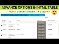 Html Table With Datatables Building A Searchable Sortable Column Filter And Visibility