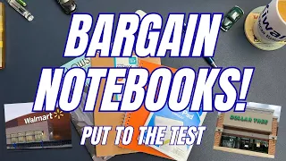 Fountain Pen Friendly at Bargain Prices Walmart Dollar Notebooks Notepads
