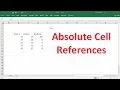 How To Use Relative Absolute Cell References In Excel