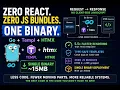 Zero React Zero JS Bundles Go Templ HTMX Single Binary Architecture