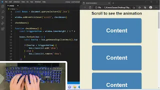 ASMR Programming - Scroll Animation using HTML CSS and JavaScript