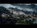 Download Lagu 4K America Dual Disaster: Wildfire \u0026 Mudslide Sweep the City | AI Simulation Film