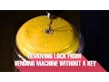 Removing lock from vending machine without a key