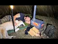 Download Lagu Hot Tent Camping in Heavy Rain All Day! - Caught in Rain With My Dog!