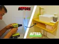 Download Lagu DIY Bathroom Sink Installation | Easy Step-by-Step Tutorial | Easy DIY Hand Sink for Small Bathrooms