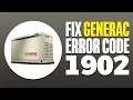 How To Fix Generac Error Code 1902