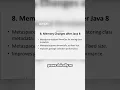 What is Metaspace in Java 8 Replaces PermGen