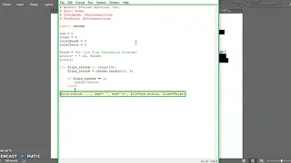 How To Create a Heads or Tails Programming Using Python - Fedorae Education
