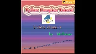 Python Tutorial Class-3 Data types Number Boolean By Ratan sir