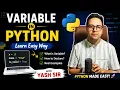 Variable in python -easy Understand with examples in hindi